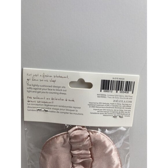 Pink Satan Silk Sleeping Mask Night Eye Cover for bedtime, Travel Brand New! - Picture 7 of 8